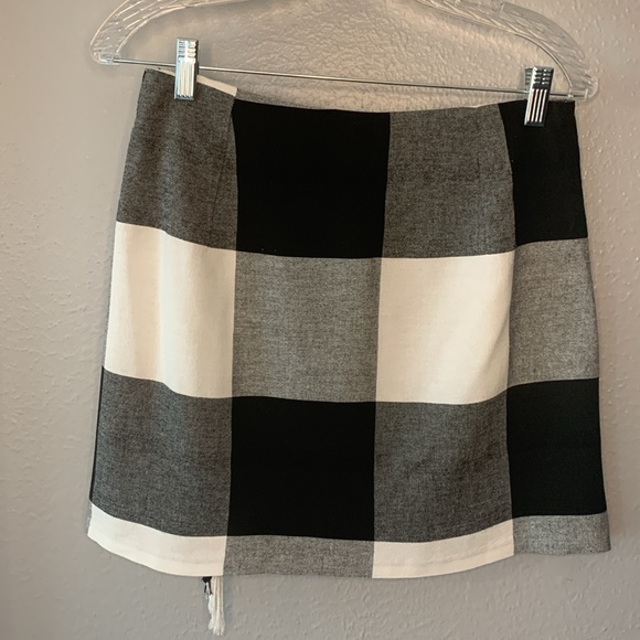 Vintage Express Mini Wrap Skirt With Fringe Size 7/8 - Picture 2 of 4